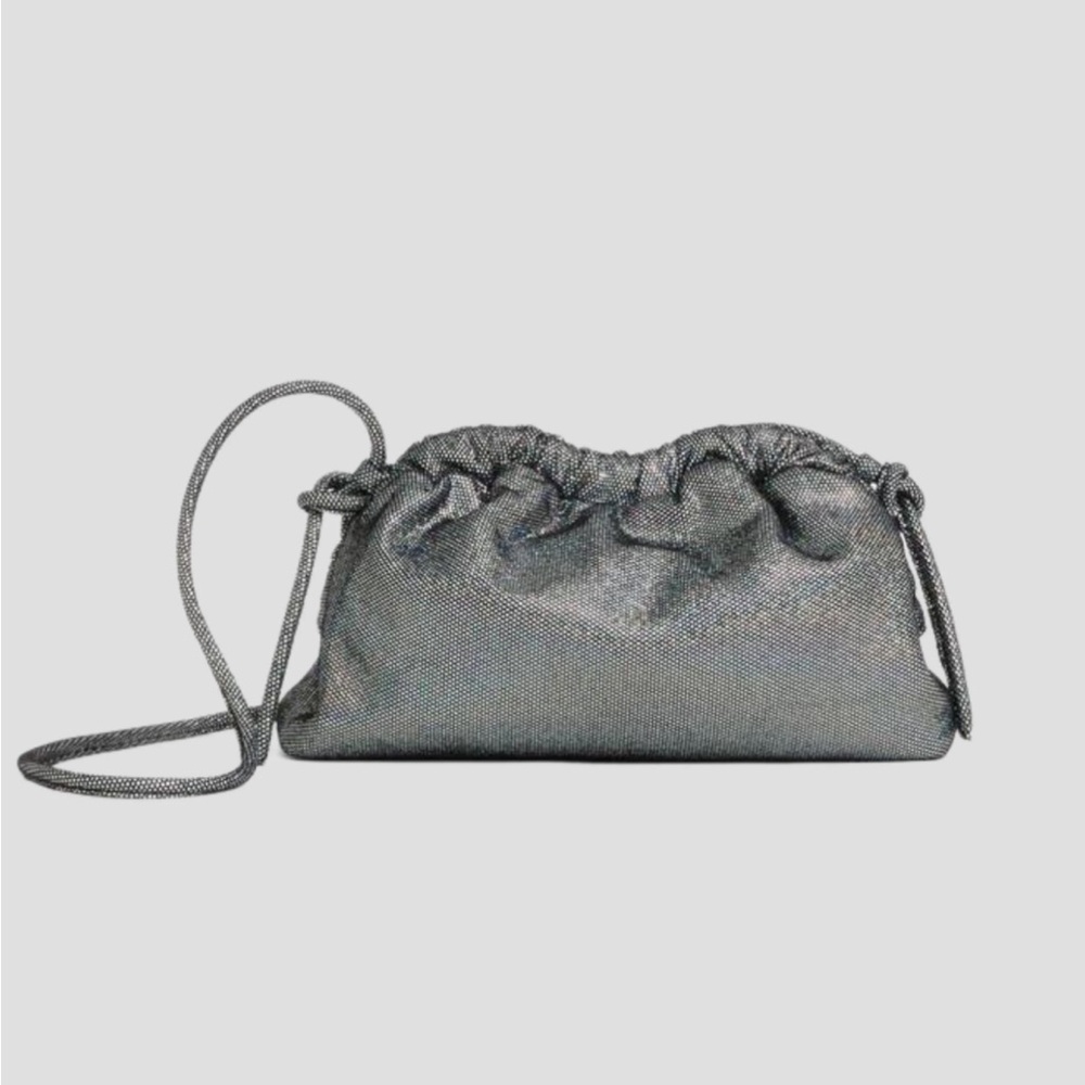 Mansur Gavriel Mini Cloud Clutch in Glitter